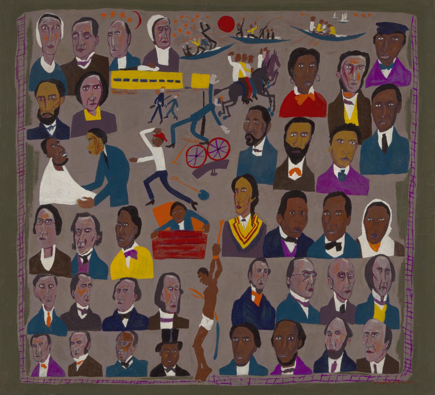 "Underground Railroad" by William H. Johnson